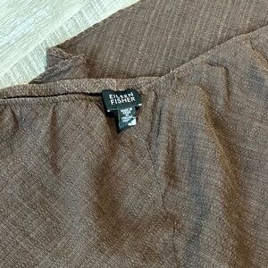 Eileen Fisher Long Brown Skirt Size Lg
